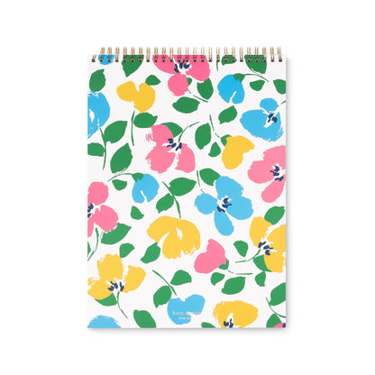 Kate Spade New York - Large Top Spiral Notebook, Painterly Bouquet