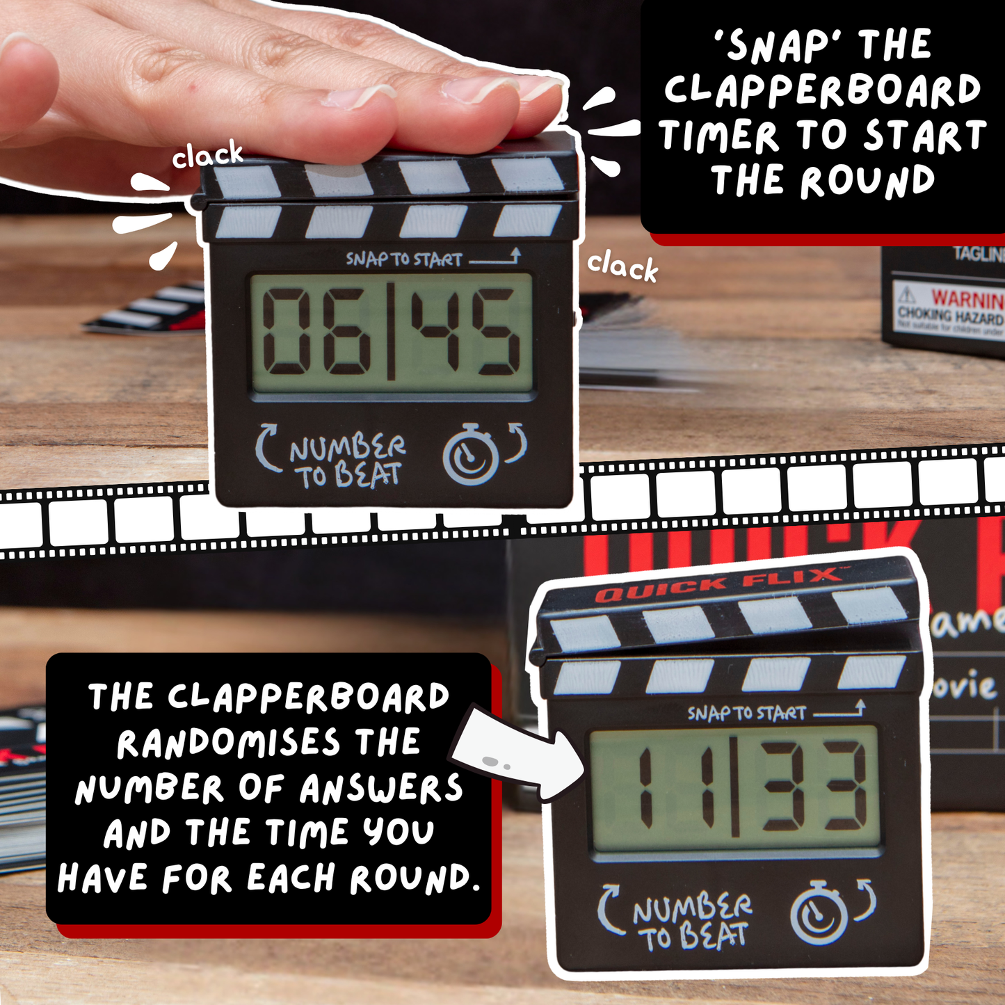 Quick Flix - Movie Trivia Party Game for Families & Adults