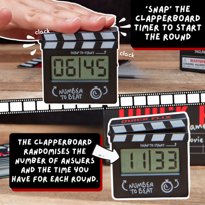 Quick Flix - Movie Trivia Party Game for Families & Adults