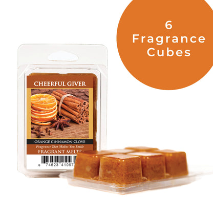 Orange Cinnamon Clove – Scented Wax Melts 8-Pack