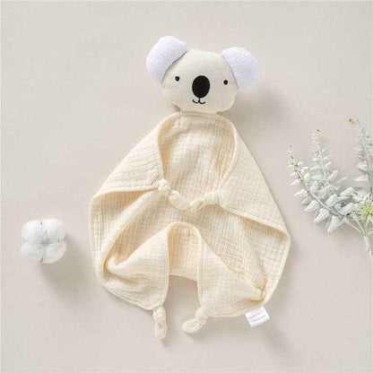 Organic Cotton Baby Comforter Plush Toy for 0-3 Year Olds: XJ32 Khaki