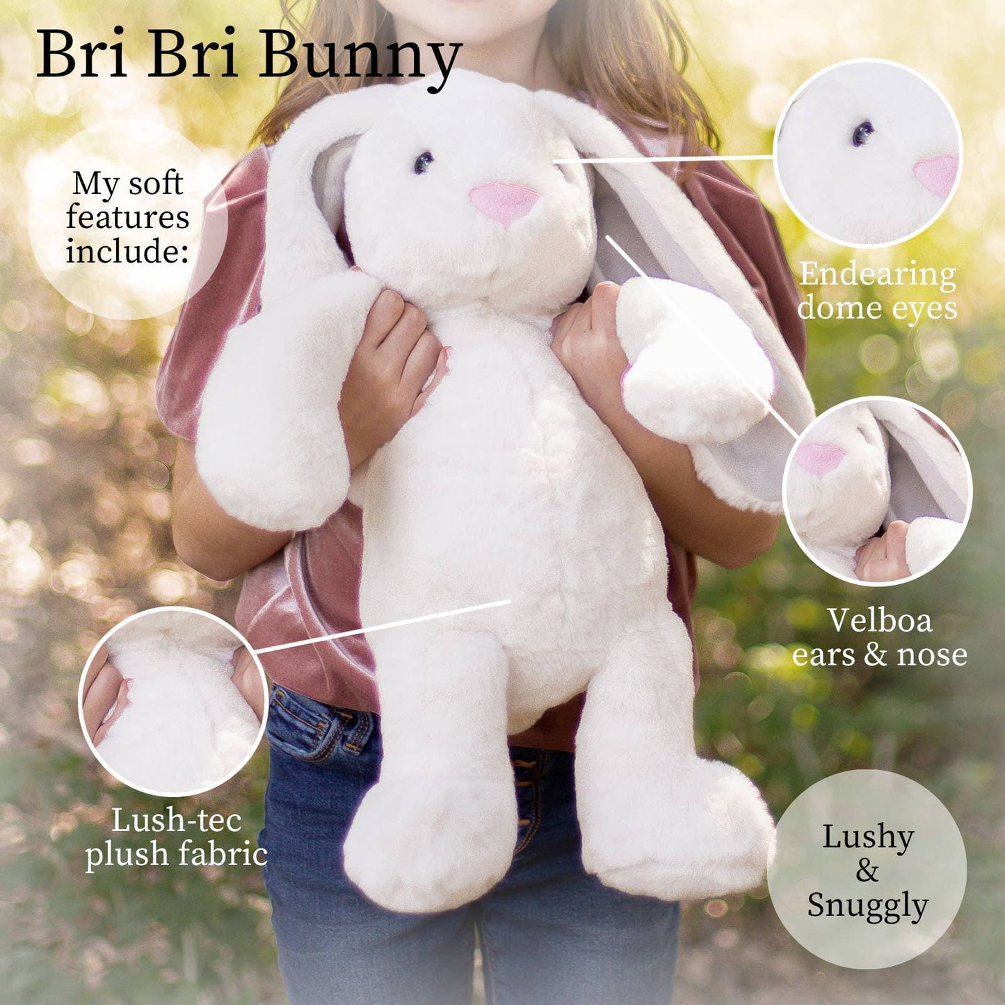 Plush Cream Bunny - 20 inch