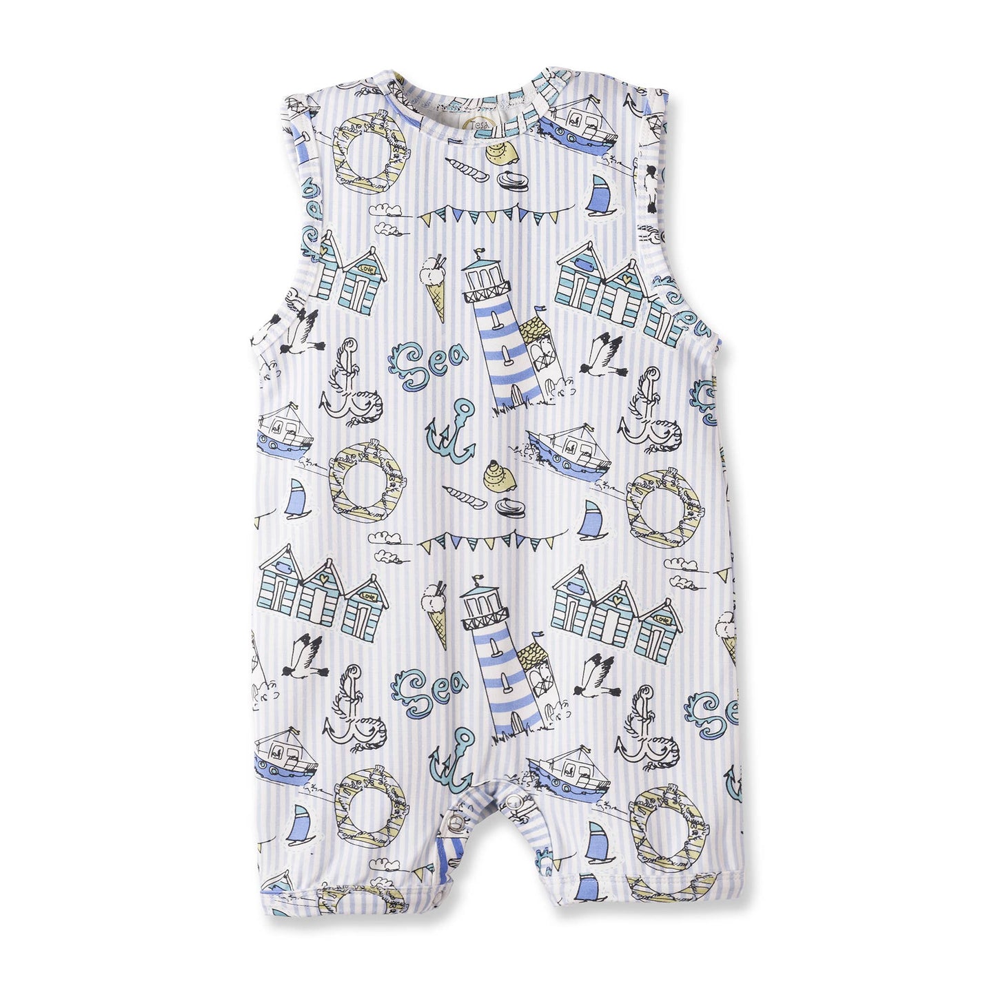 Seashore Shortall Romper - One Piece