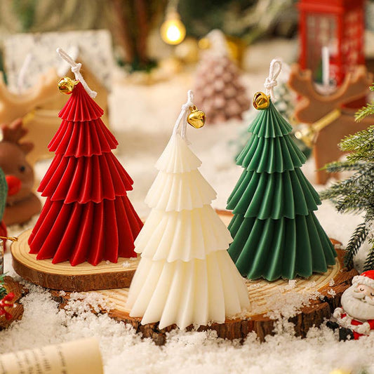 Velas Meta - Vela de aromaterapia para decoración del hogar con árbol de Navidad CM032