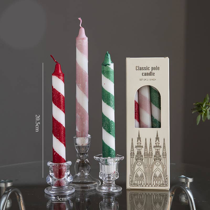 Velas Meta - 3 velas aromáticas navideñas de estilo nórdico de 20 cm