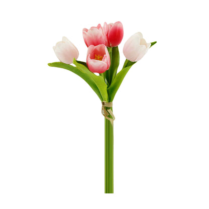 Pack of 5-stems Real Touch medium open tulip