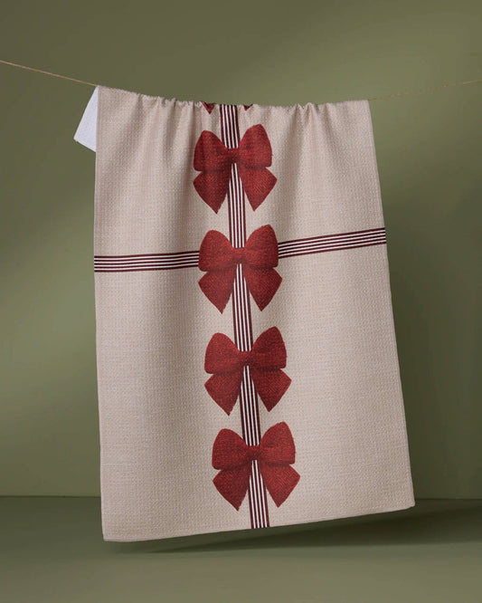 Geometry - Garnet Tea Towel