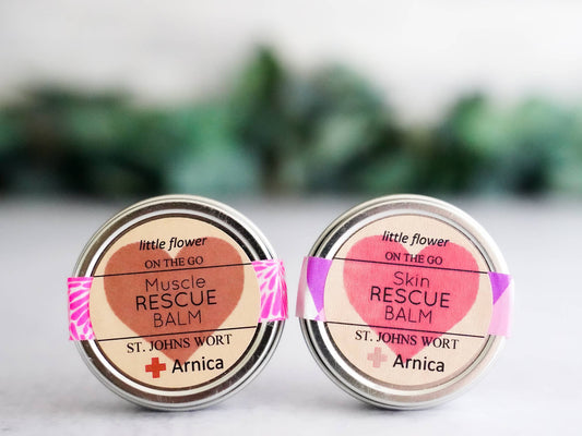 The Little Flower Soap Co - Valentines Day Muscle or Skin Rescue Balm Tins