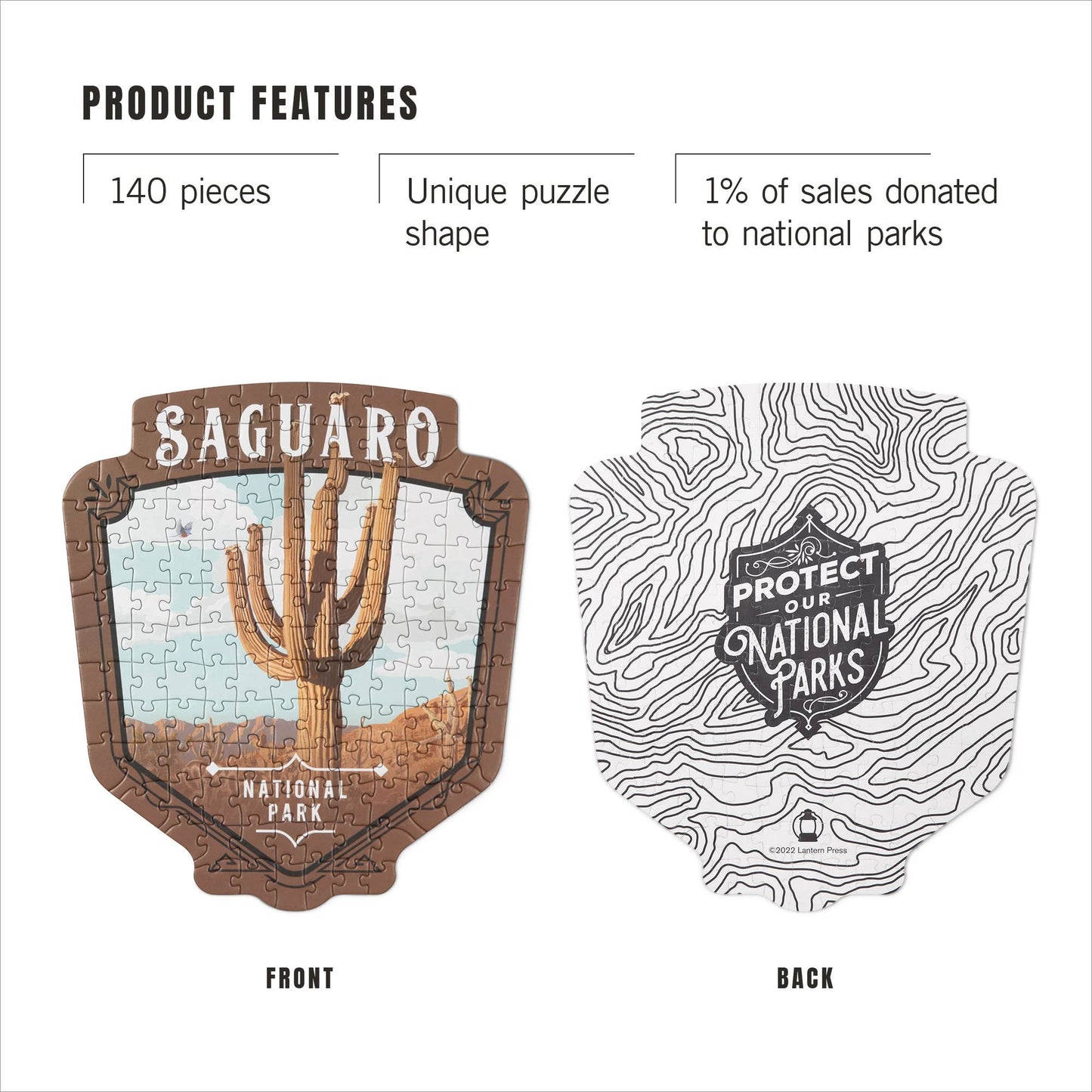 Protejamos nuestros parques nacionales - Mini rompecabezas, Saguaro