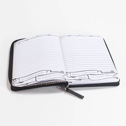 Divinity Boutique - Brown & Black Zippered Journal: Take Delight