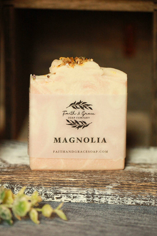 Faith and Grace Soap Co. - Magnolia Artisan Cold Process Soap, Shea Butter Soap
