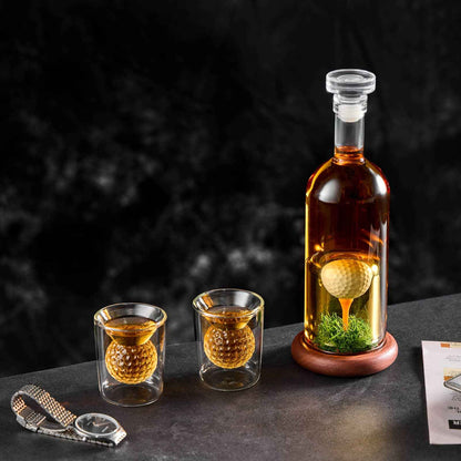 Golf Whiskey Decanter Set - Golf Gifts for Men and Women