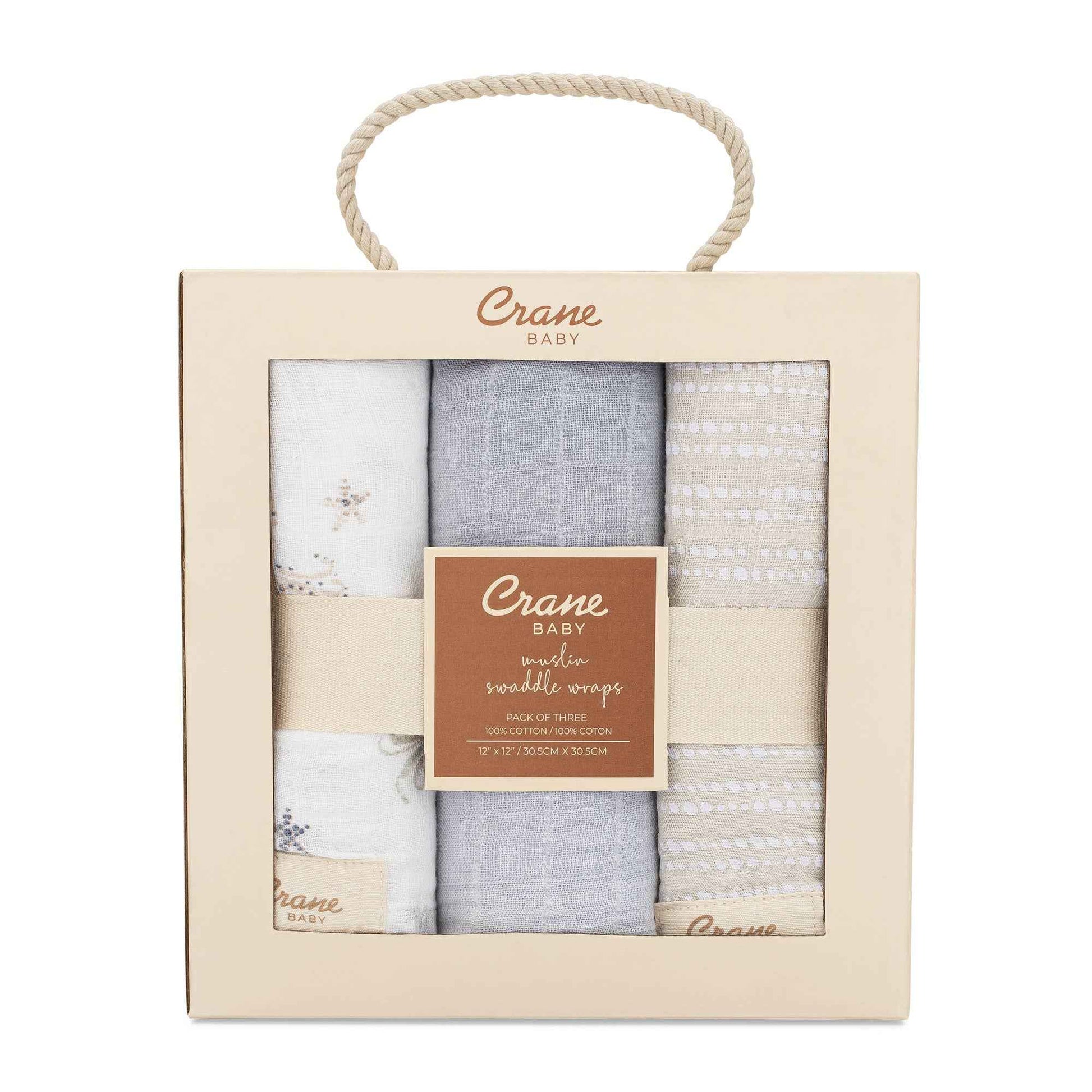 Crane Baby - Cove 3-pc. Swaddle Set (Sea Life)