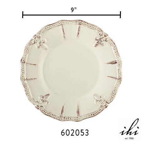 Fleur-Di-Lis Ceramic Plate