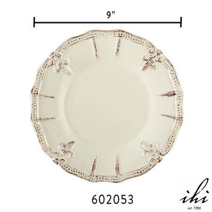 Fleur-Di-Lis Ceramic Plate