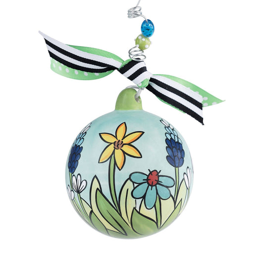 Live Life Full Bloom Christmas Ornament