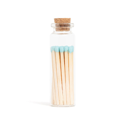 Baby Blue Matches in Small Corked Vial