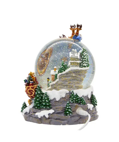 Kurt S. Adler, Inc. - Battery Operated Musical Santa and Sled Water Globe