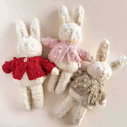 Plush Toy Popcorn Cotton Cardigan Stuffed Animal Dress Up: Red