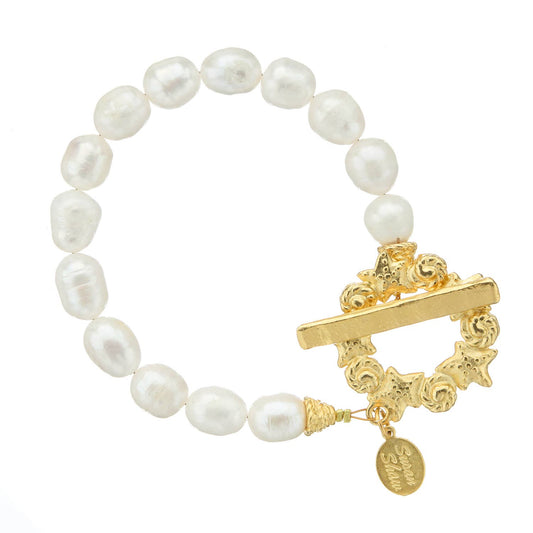 Susan Shaw - Pearl Sea Toggle Bracelet