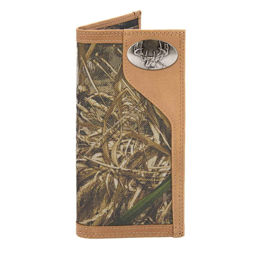Buck Leather Roper Wallet: Realtree