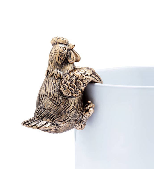 Hen Pot Hanger Rustic Hen Accent