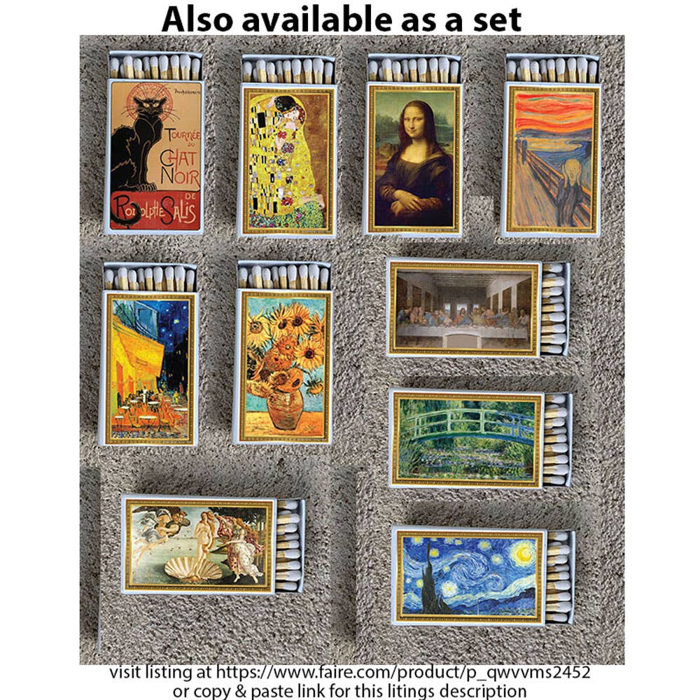 Art Monet Water Lilly Pond Matchbox