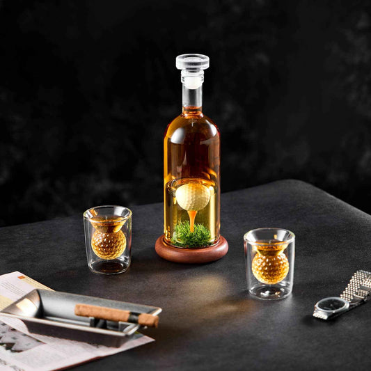 Golf Whiskey Decanter Set - Golf Gifts for Men and Women