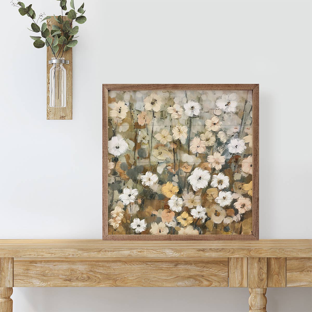 Abstracted Florals 3 Neutral By Nina Blue