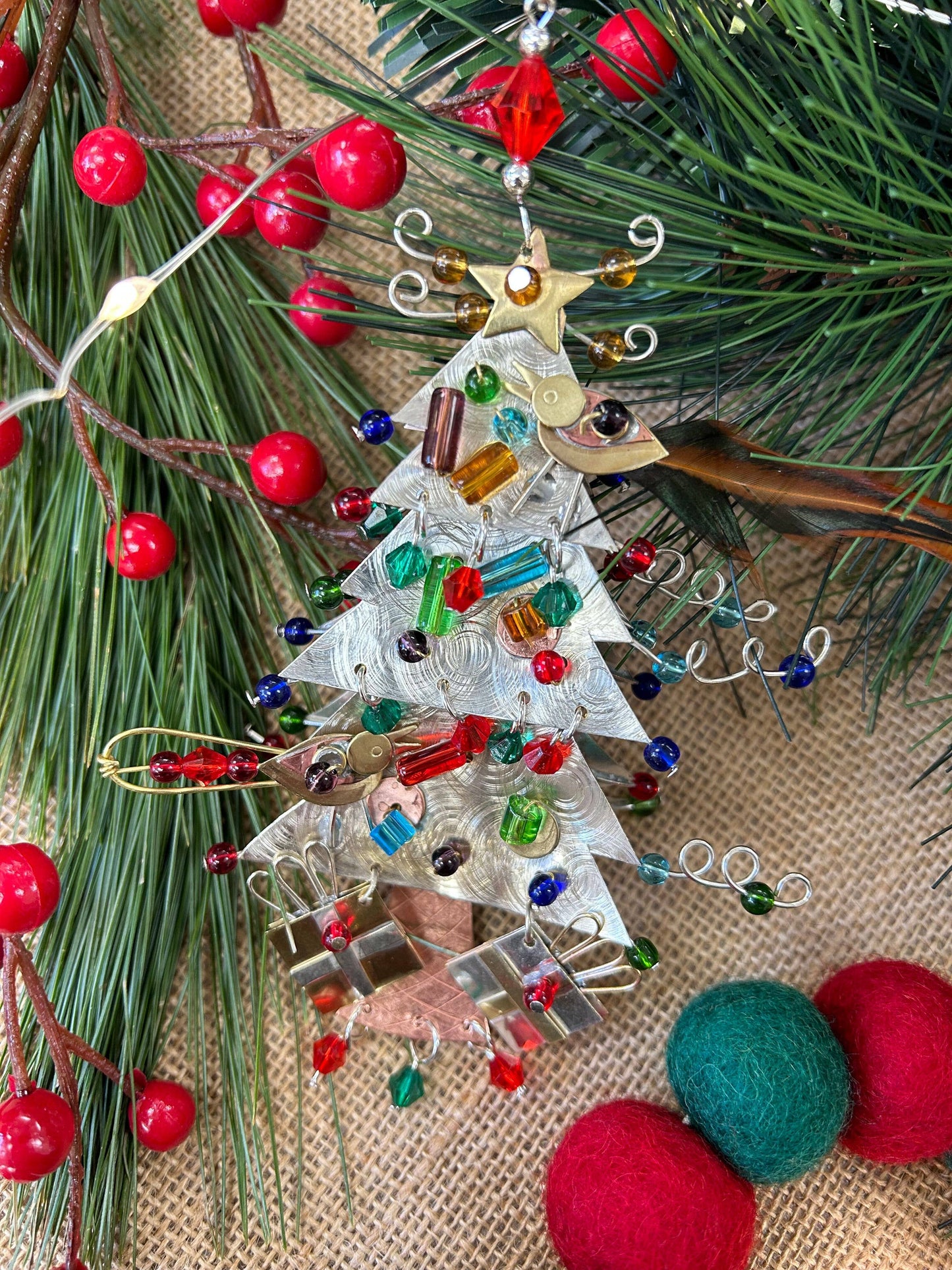 Christmas Tree Hand Crafted Ornament