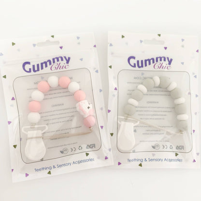 Gummy Chic Silicone Pacifier Holder Clip