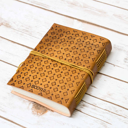 If A Story, William Faulkner Quote Leather Journal - 5x7 TAN