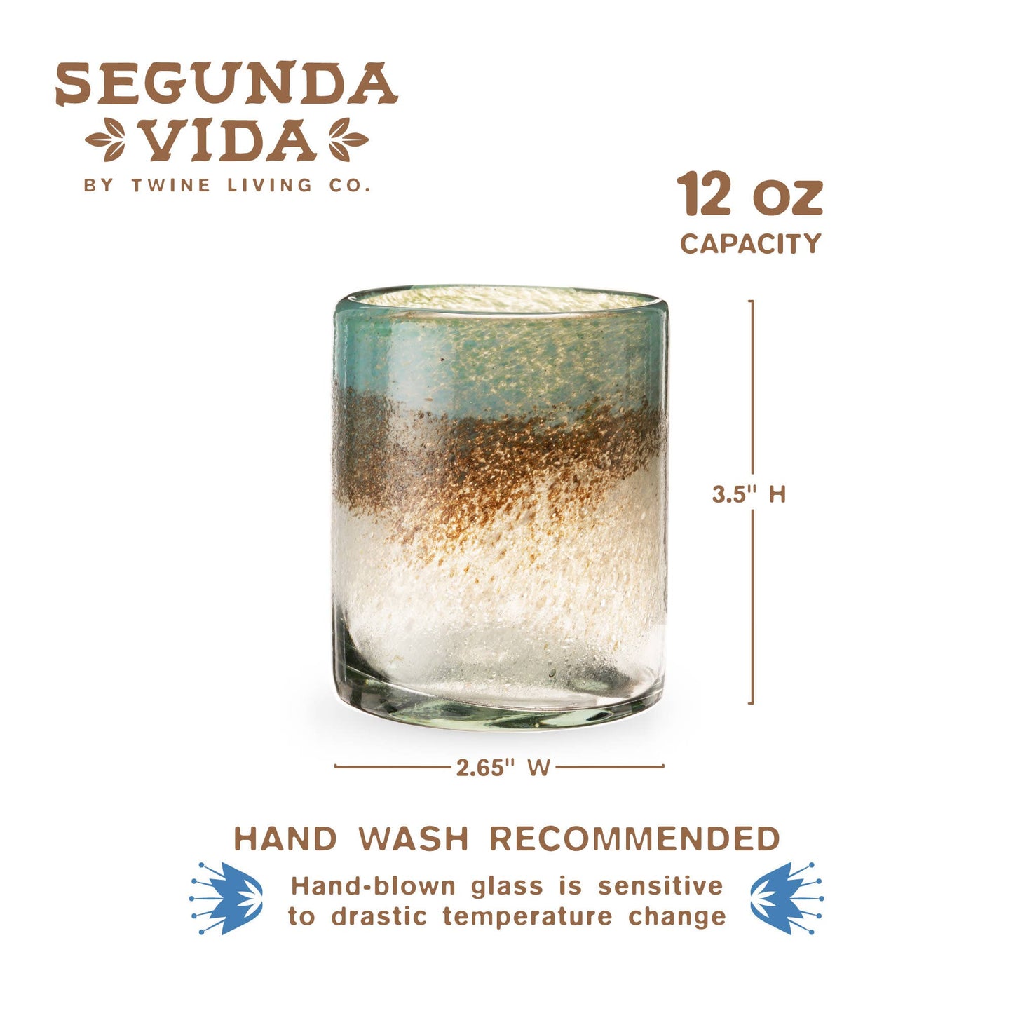 Segunda Vida Playa Bonita Recycled Tumblers Set of 2
