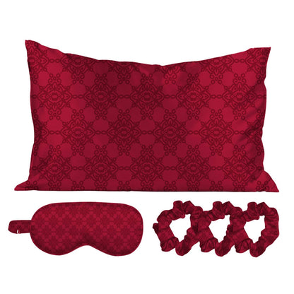 The Satin Sleep Set (5PCS) - MAGENTA