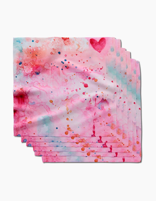 Geometry - Splash of Love Dinner Napkin Set