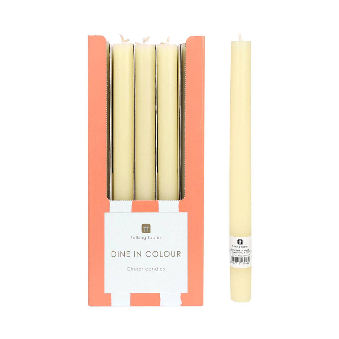 Cream Dinner Candles