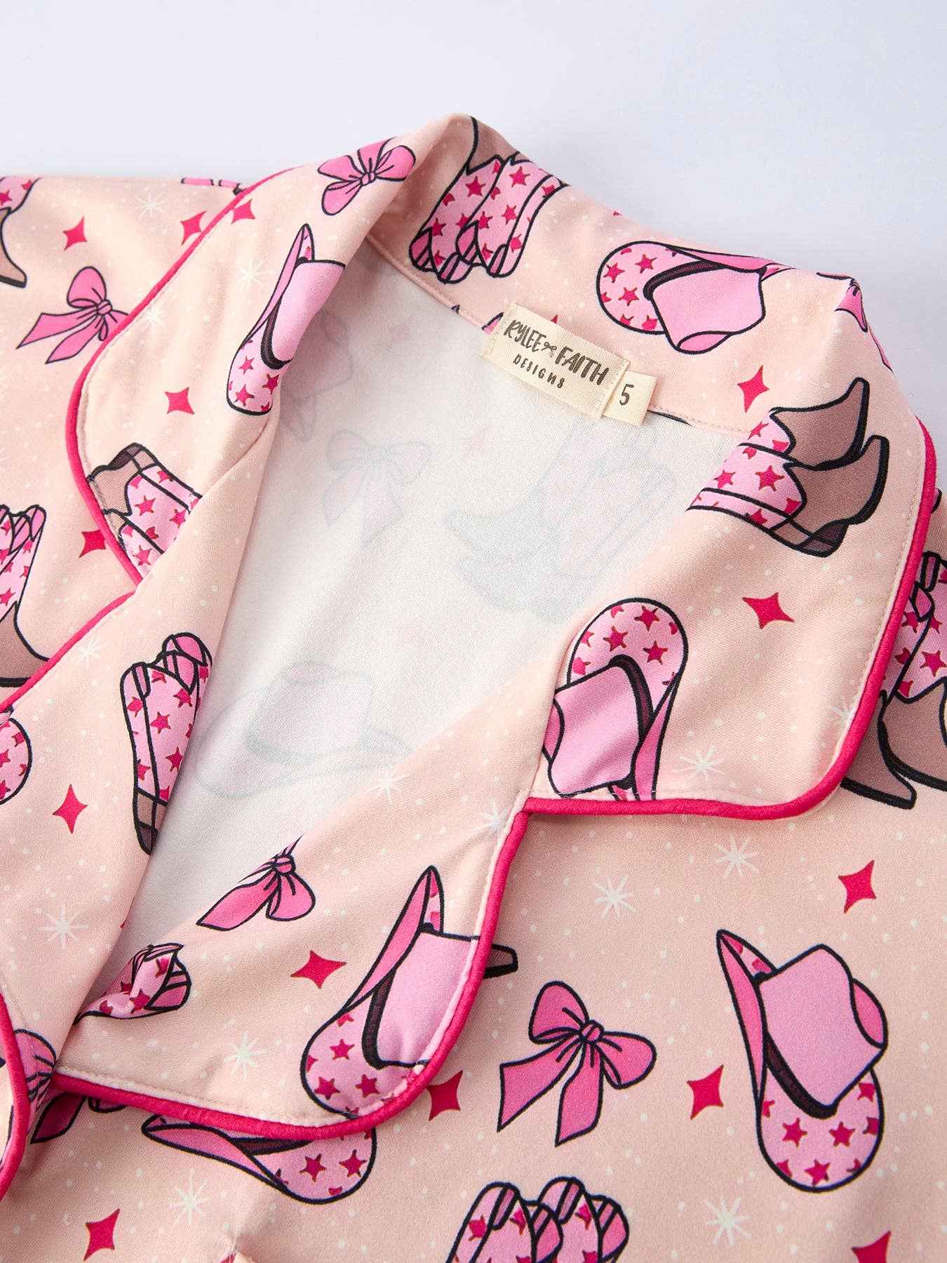 Mommy & Me Western Print Ruffle Pajama Set: 2 / KIDS