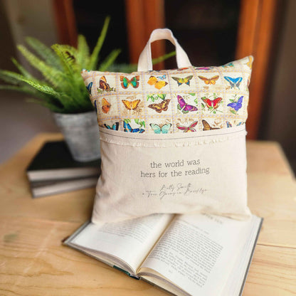 The World was Hers, Reading Pillow, Butterfly