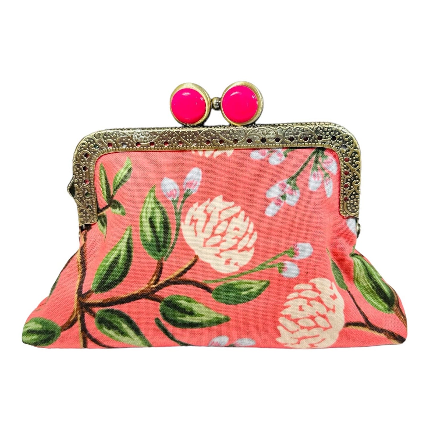 Kiki & Syds ON THE GO Credit Card Clutch - PEONY Sorbet 