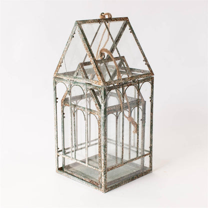 Rustic Metal Greenhouse (Set Of 2)