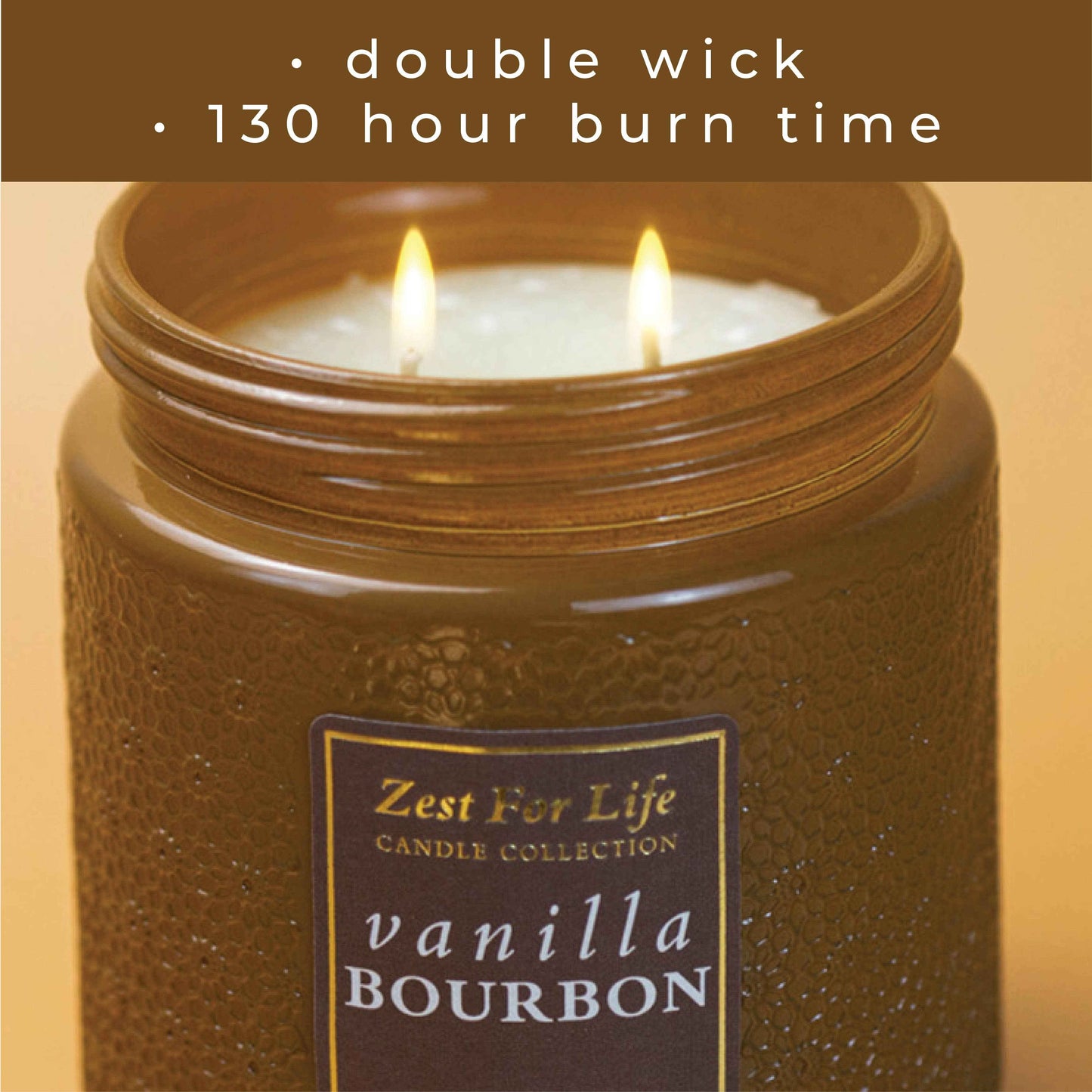 Vanilla Bourbon – 28oz Zest For Life Luxury Candle