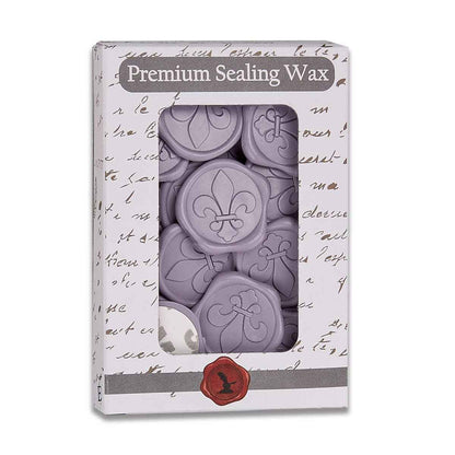 Fleur de Lys Adhesive Wax Seal Stickers 1 1/4" - 25 Pk