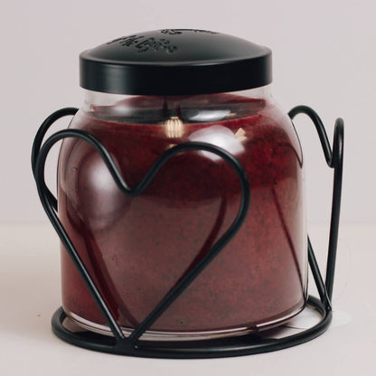 A Cheerful Giver - Heart Candle Holder Jar (Black)