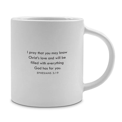 Taza LCP Blanca Eres Increíble 18oz Efesios 3:19