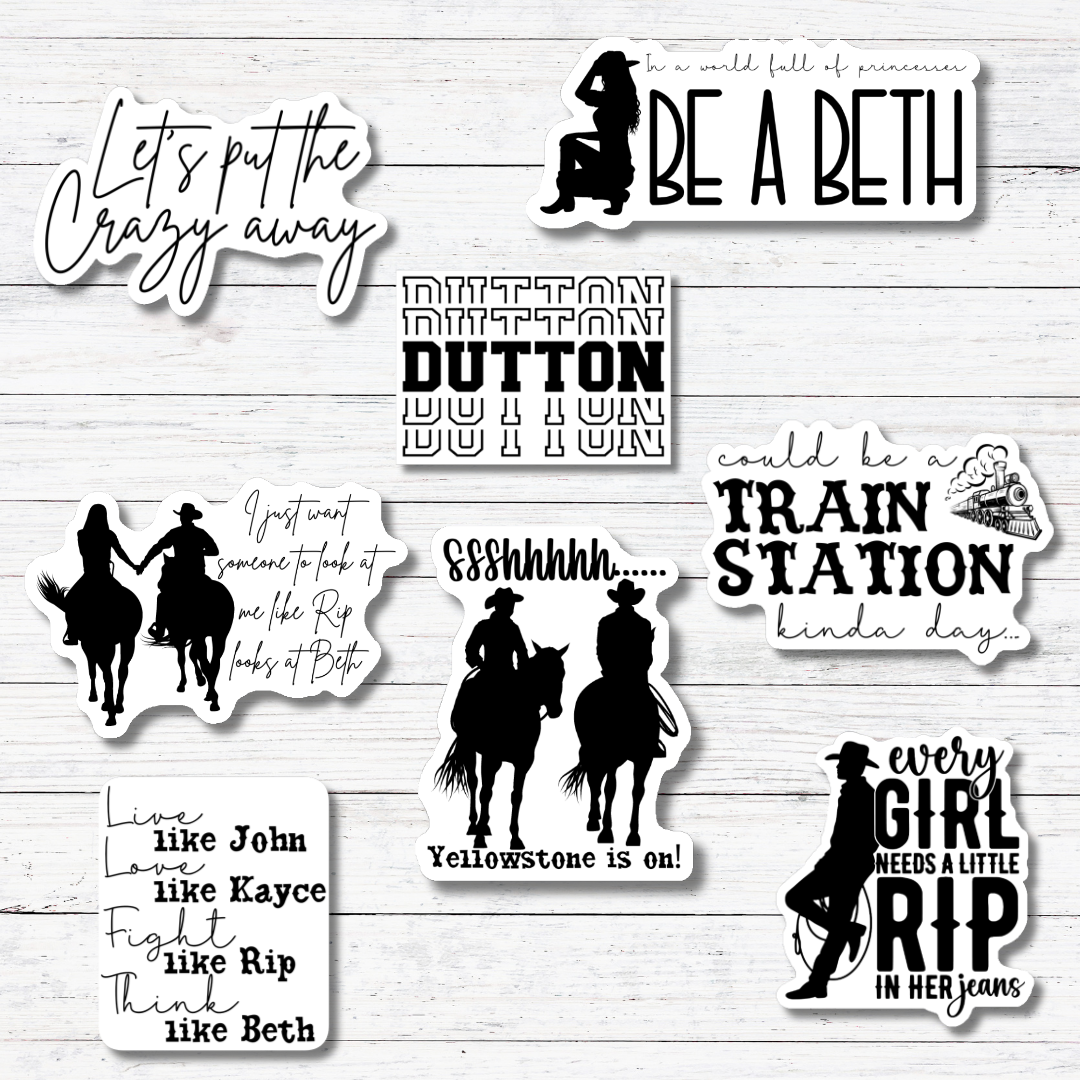 Oily Graphic Creations - Look at Me Like Beth- Yellowstone Stickers/Magnet