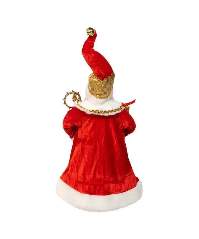18" Standing Red/Gold Santa