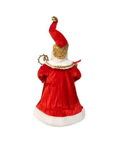 18" Standing Red/Gold Santa