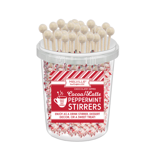 Melville Candy Company - Palitos de menta - Chocolate blanco