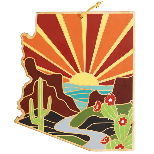 Arizona Cutting Board with Artwork by Summer Stokes
