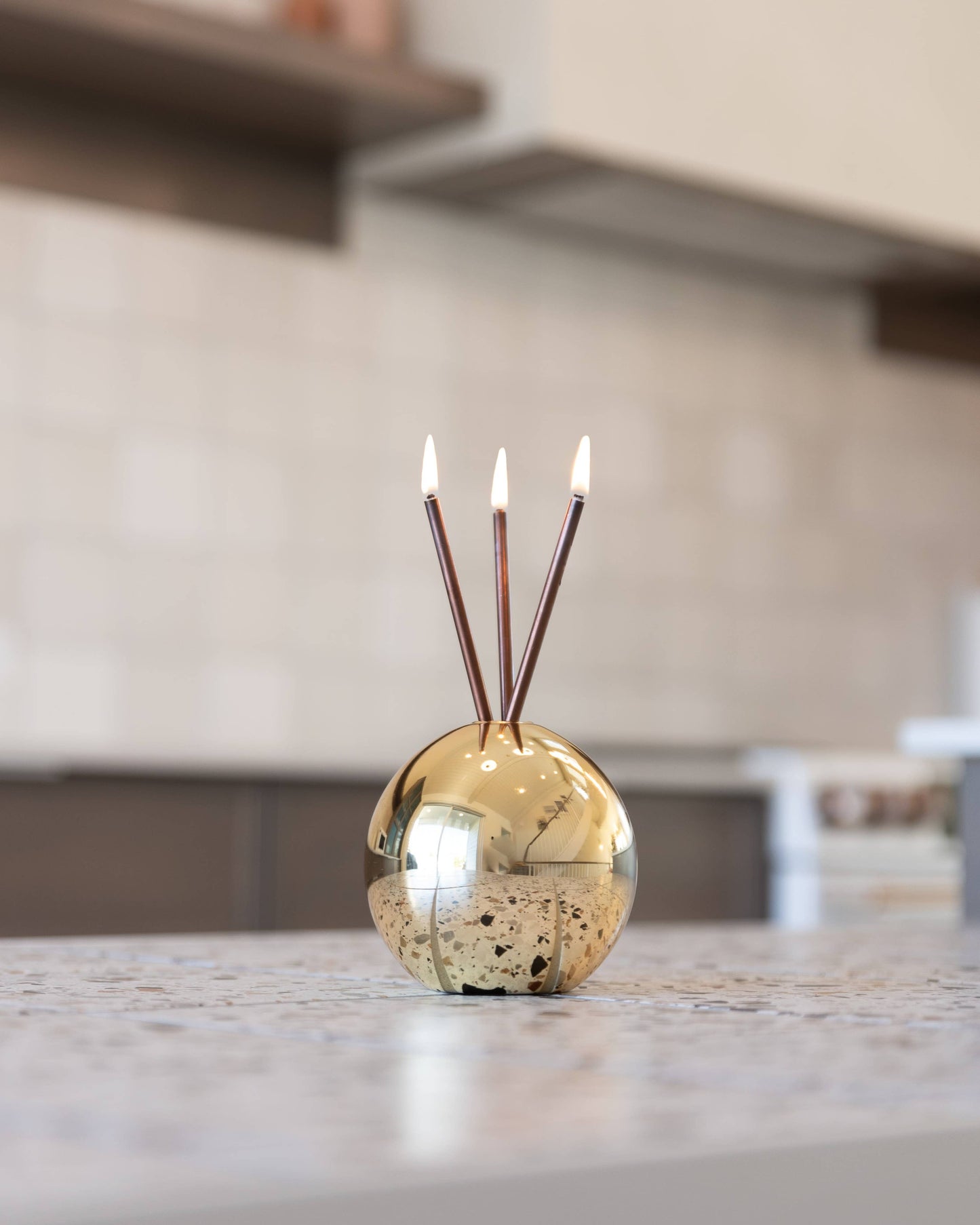Neva Gold Metallic Vase for Everlasting Candles
